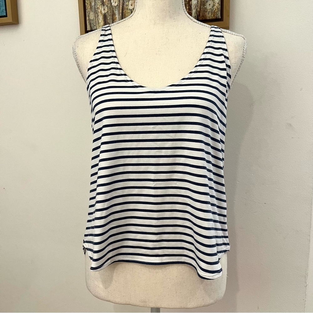 NWOT SPLENDID Double-Dip relaxed tank stripes (Small)